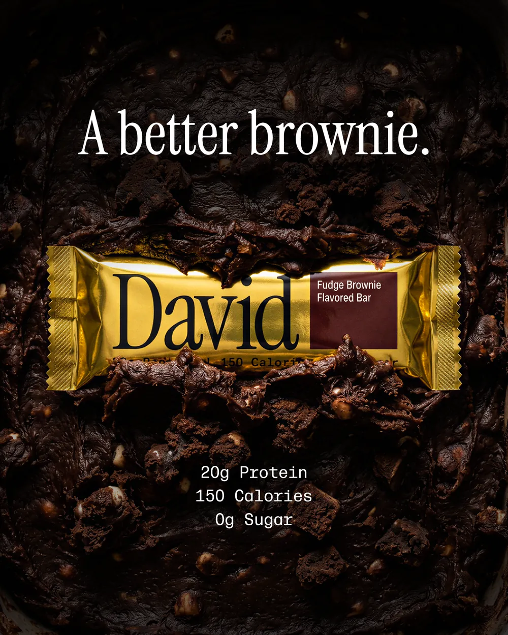 Concept ad for the David protein bar